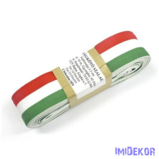 Szövött nemzeti színű szalag 10m - 38mm dekorációs kellék