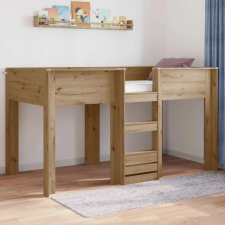  Szükidő ágy tárolóval Artisan tölgy 90 x 200 cm Faanyag ágy és ágykellék