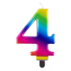 Születésnap Galaxy, Színes tortagyertya, számgyertya 4-es