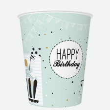 Születésnap Happy Birthday Mint papír pohár 8 db-os 250 ml party kellék