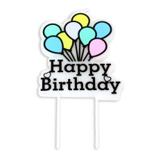  Születésnapi gyertya - Happy Birthday – Lufikkal party kellék