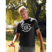  Született 50 éve fekete póló egyedi ajándék