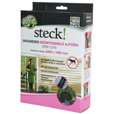  Szúnyogháló ajtóra mágneses 2400x1000mm SRM1240 fekete szúnyogháló