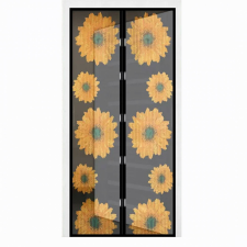  Szúnyogháló ajtóra mágneses, Napraforgók 100×210cm szúnyogháló