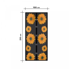  Szúnyogháló Függöny Ajtóra 100x210cm Napraforgó szúnyogháló