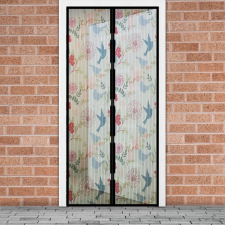  Szúnyogháló függöny ajtóra - mágneses - 100 x 210 cm - madár mintás szúnyogháló