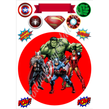  Szuperhősök tortaostya alapvető élelmiszer