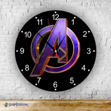 Szupicuccok Avengers logó kör alakú üveg falióra falióra