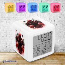 Szupicuccok Deadpool színváltós világító ébresztő óra ébresztőóra