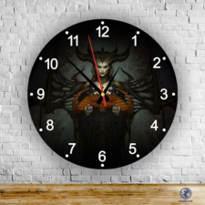 Szupicuccok Diablo IV. dark Lilith üveg falióra ajándéktárgy