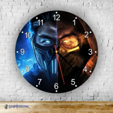 Szupicuccok Mortal Kombat kör alakú üveg falióra falióra