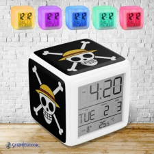 Szupicuccok One Piece - Skull színváltós világító ébresztő óra ébresztőóra