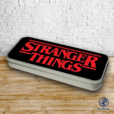 Szupicuccok Stranger Things logó fém tolltartó Szín: Kék tolltartó