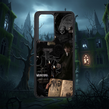 Szupitokok Wednesday - Gótikus kollázs - Huawei tok tok és táska