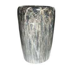 Szürke-barna kerámia virágcserép 58cm kerti tárolás