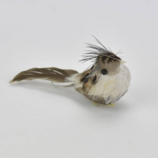 Szürke-barna madár nagy 4cm x 9 cm dekoráció