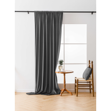 Szürke fényzáró függöny VELVET 140x250 cm Felfüggesztés: Hullámos sínszalag lakástextília