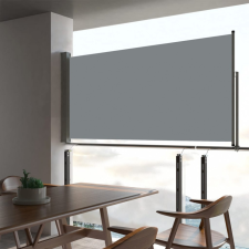 Szürke kihúzható oldalsó terasz napellenző 80 x 300 cm kerti dekoráció