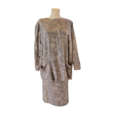  Szürke mintás női kétrészes ruha (méret: XXL) női ruha