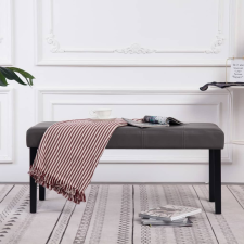  szürke műbőr pad 106 cm bútor