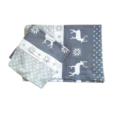  Szürke rénszarvasos flottír ágynemű lakástextília