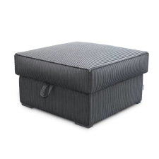 Szürke SMART COSARO tárolós puff, 65x65 cm bútor