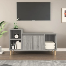  Szürke sonoma színű szerelt fa TV-szekrény 100x35x55 cm bútor