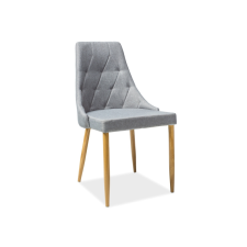  Szürke szék tölgy lábakkal TRIX bútor