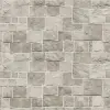  Szürke téglalap alakú kőfal tapéta, 400 x 250 cm