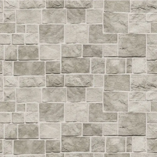  Szürke téglalap alakú kőfal tapéta, 400 x 250 cm tapéta, díszléc és más dekoráció