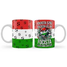 Szurkolói bögre, Focista szív, focista lélek bögrék, csészék