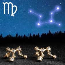  Szűz Arany tónusú Emporia Ötvözetű Fülbevaló Fehér Emporia® Kristállyal, LGP0261 fülbevaló