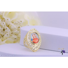  SzűzMária goldfilled hosszú faonú gyűrű -14K gyűrű