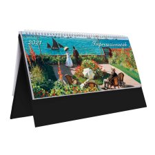  T054 Impresszionisták asztali naptár naptár, kalendárium