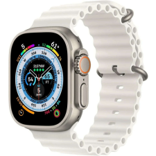T800 Ultra okosóra, szilikon szíj, hívás fogadás, ezüst, 49mm okosóra