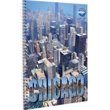 T-Creatív kockás spirálfüzet - A5 - Chicago füzet