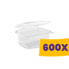 T-depo Egybefedeles doboz - mikrózható szögletes PP 500ml (Karton - 600 db)