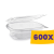 T-depo Egybefedeles doboz - szögletes PET 750ml (Karton - 600 db)