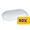 T-depo Hidegkonyhai tálca tető - 10 személyes RPET 55cm (Karton - 50 db)
