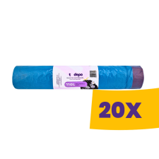 T-depo Húzózáras szemeteszsák 110L - 60*100cm 10db/tek (Karton - 20 tek) tisztító- és takarítószer, higiénia