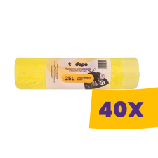 T-depo Húzózáras szemeteszsák 25L - 50*55cm 20db/tek (Karton - 40 tek) tisztító- és takarítószer, higiénia