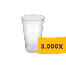 T-depo Műanyag pohár átlátszó - PP 200ml (Karton - 3000 db) papírárú, csomagoló és tárolóeszköz