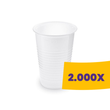 T-depo Műanyag pohár fehér - PP 300ml (Karton - 2000 db) papírárú, csomagoló és tárolóeszköz