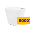 T-depo Papír tésztás doboz fehér 500ml (Karton - 500 db)