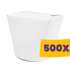 T-depo Papír tésztás doboz fehér 750ml (Karton - 500 db) papírárú, csomagoló és tárolóeszköz
