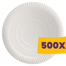 T-depo Papírtányér kerek fehér 33cm (Karton - 500 db) papírárú, csomagoló és tárolóeszköz