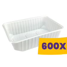 T-depo Varia tál fehér - PP 750ml (Karton - 600 db) papírárú, csomagoló és tárolóeszköz