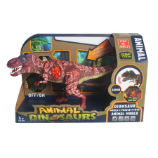  T-Rex dínófigura barna foltos, fénynel és hanggal játékfigura