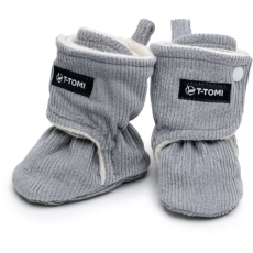 T-tomi Booties Grey babacipő 6-9 months Warm