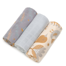 T-tomi prémium minőségű BIO bambusz textil pelenka, Madárka, 3db mosható pelenka
